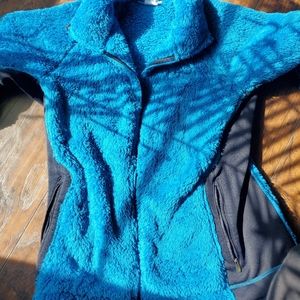 Fuzzy Columbia jacket.